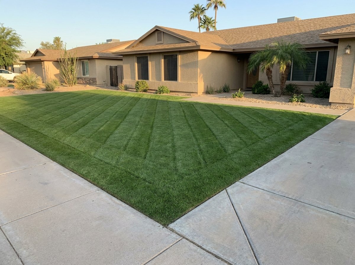 Weekly maintenance — crisp lines, every visit